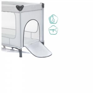 Lit parapluie capri - gris Fillikid