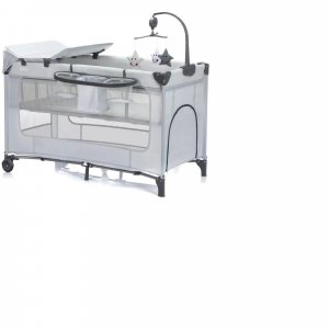 Lit parapluie capri - gris Fillikid