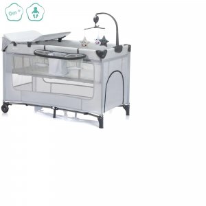 Lit parapluie capri - gris Fillikid