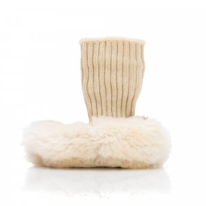 Chaussons en peau d'agneau gr. 17/18 marron Fillikid