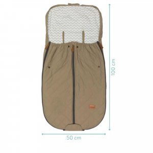 Chancelière légère poussette taupe Fillikid