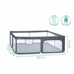 Parc bébé xl 120x180 cm grey Fillikid