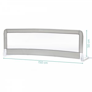 Barrière de lit bébé 50x150 cm emma gris Fillikid