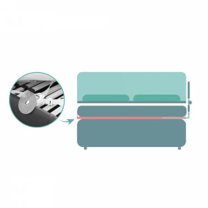 Barrière de lit bébé 60x150 cm lara gris Fillikid