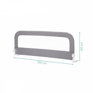 Barrière de lit bébé 60x150 cm lara gris Fillikid