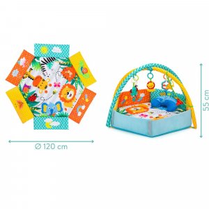 Tapis d'éveil avec arche jungle Fillikid