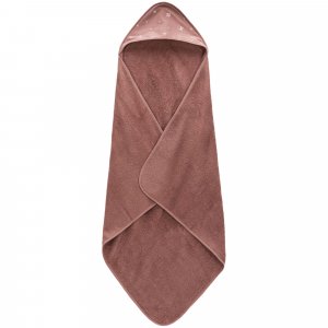 Serviette de bain enfant à capuche 75x75 cm, rose pissenlit Fillikid