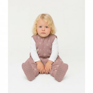 Gigoteuse à pieds sans manches et chaussettes antidérapantes - 80 cm - rose pissenlit - tog 2.5 Fillikid