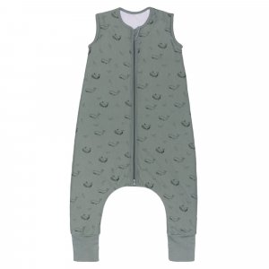 Gigoteuse à pieds sans manches et chaussettes antidérapantes - 80 cm - vert baleine - tog 2.5 Fillikid