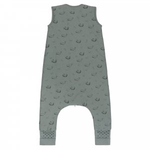 Gigoteuse à pieds sans manches et chaussettes antidérapantes - 80 cm - vert baleine - tog 2.5 Fillikid