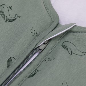 Gigoteuse à pieds sans manches et chaussettes antidérapantes - 104 cm - vert baleine - tog 2.5 Fillikid