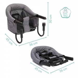 Siège de table bébé gris Fillikid