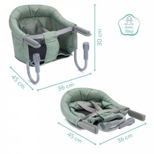 Siège de table bébé vert Fillikid
