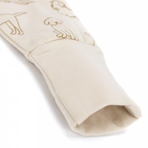 Gigoteuse à pieds sans manches et chaussettes antidérapantes - 92 cm - chien beige - tog 2.5 Fillikid