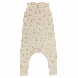 Gigoteuse à pieds sans manches et chaussettes antidérapantes - 104 cm - beige - tog 2.5 Fillikid