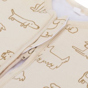 Gigoteuse à pieds sans manches et chaussettes antidérapantes - 104 cm - beige - tog 2.5 Fillikid