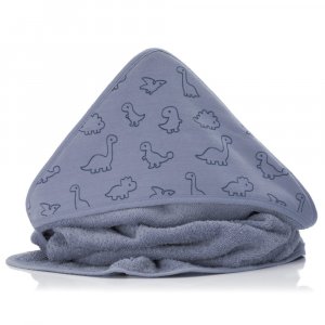 Serviette de bain enfant à capuche 75x75 cm, bleu Fillikid