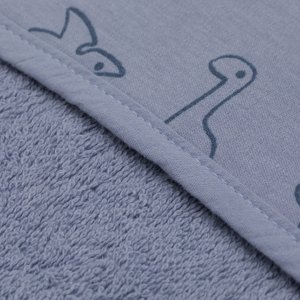 Serviette de bain enfant à capuche 75x75 cm, bleu Fillikid
