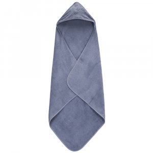 Serviette de bain enfant à capuche 75x75 cm, bleu Fillikid