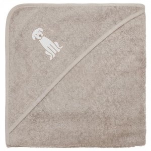 Serviette de bain enfant à capuche 75x75 cm, bello beige Fillikid