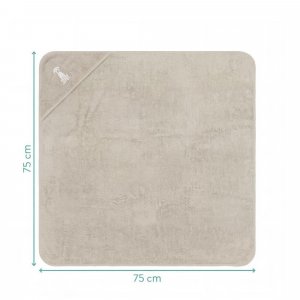 Serviette de bain enfant à capuche 75x75 cm, bello beige Fillikid