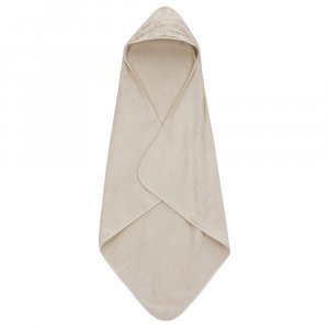 Serviette de bain enfant à capuche 75x75 cm, chien beige Fillikid