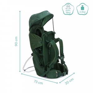 Porte-bébé de randonnée vert Fillikid