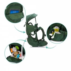 Porte-bébé de randonnée vert Fillikid