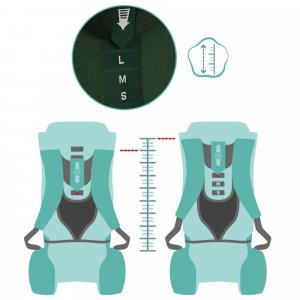 Porte-bébé de randonnée vert Fillikid