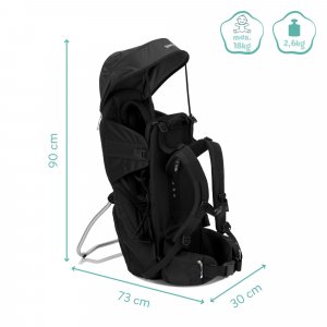 Backcarrier trekking black Fillikid