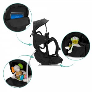 Backcarrier trekking black Fillikid