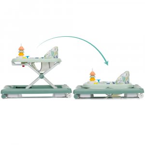 Trotteur bébé emil vert/menthe Fillikid