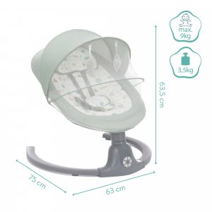 Balancelle électrique stella verte Fillikid