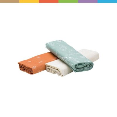 Couches en cotton imprimées 75x75 3pcs