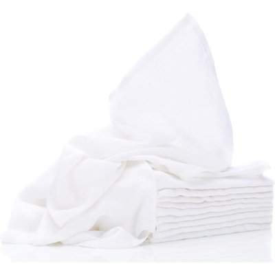 Couches en coton 10 pcs blanc