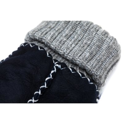 Les moufles en peau d'agneau gr. i marine