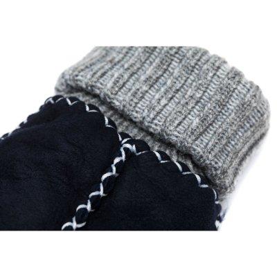 Les moufles en peau d'agneau gr. ii marine