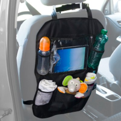 Organisateur de voyage noir pour siège auto