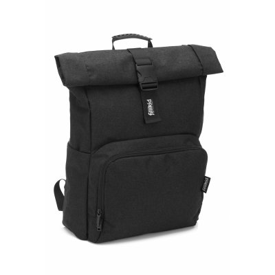 Sac à dos à langer rolltop tokio mélange noir