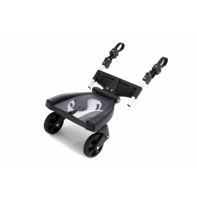 Planche à roulettes poussette noir gris