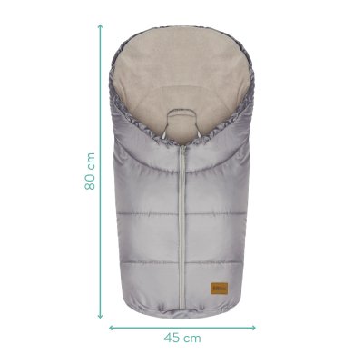 Chancelière hiver footmuff eco - small silver