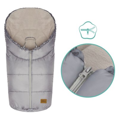 Chancelière hiver footmuff eco - small silver