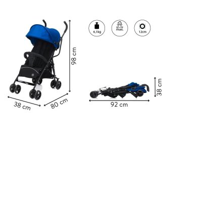 Poussette sportive fill glider bleu