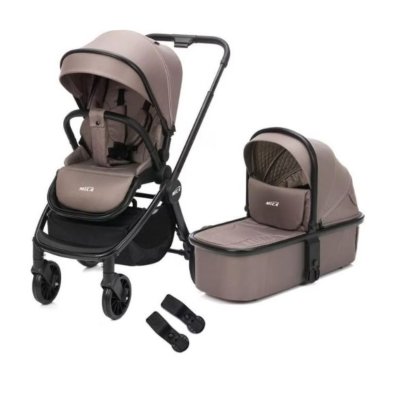 Le set de poussette baby stroller 2 in 1 cougar taupe