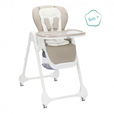 Chaise haute mio blanc/ taupe