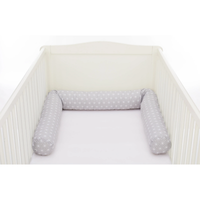 Tour de lit luxe 190 cm gris