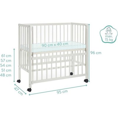 Lit bébé cododo cocon blanc