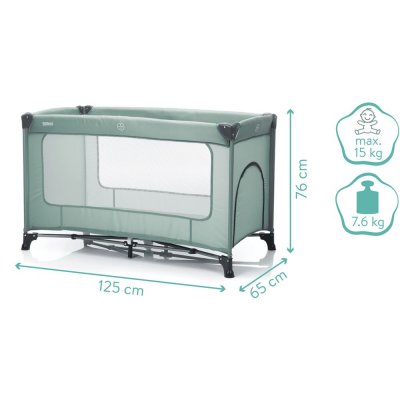 Lit parapluie bébé nizza sauge