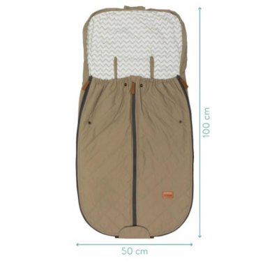 Chancelière légère poussette taupe