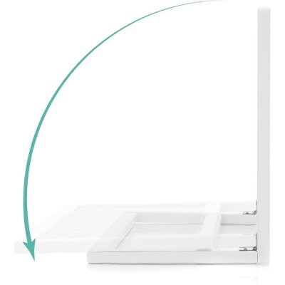 Barrière de lit en bois 45x140 cm lilly blanc